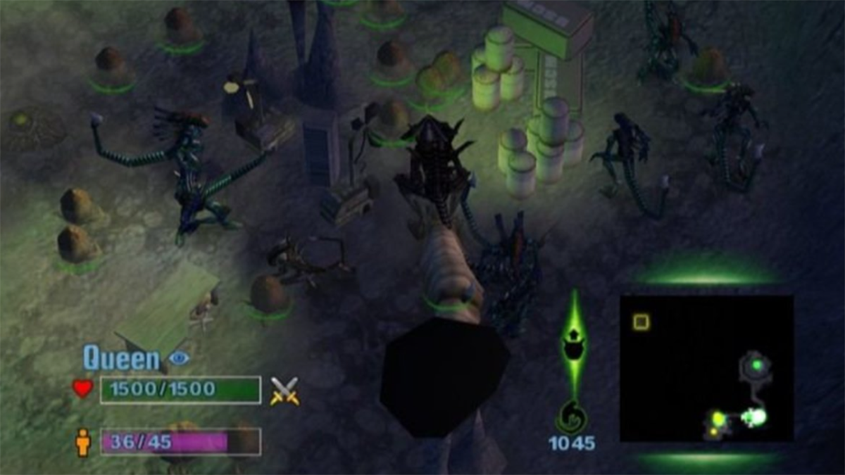 AVP vs Aliens Versus Predator: Extinction RTS jeu de stratégie en temps réel PS2 Xbox Zono EA revue rétro