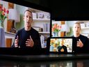 Mark Zuckerberg, PDG de Facebook Inc., prend la parole lors de l'événement virtuel Facebook Connect, où la société a annoncé son changement de marque en Meta, à New York, aux États-Unis, le jeudi 28 octobre 2021. 