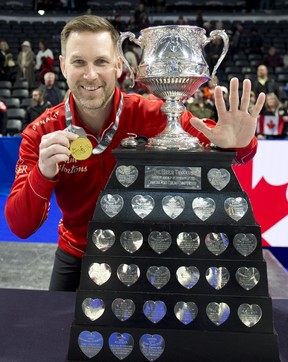 Brad Gushue a remporté son cinquième titre au Brier dimanche dernier, lui donnant le meilleur de tous les capitaines de l'histoire du curling masculin canadien.