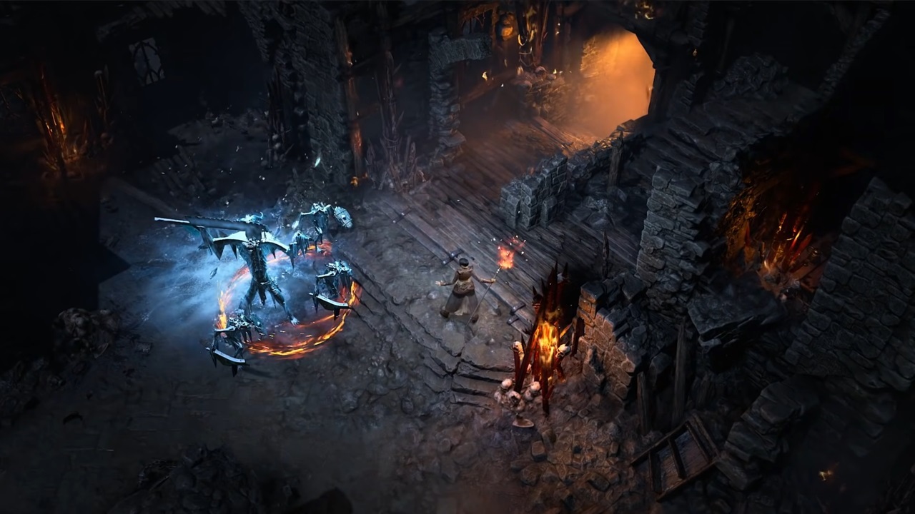 Le Diablo 4 Sorcerer peut brûler les ennemis en un croustillant, les geler sur place ou les zapper avec de l'électricité.