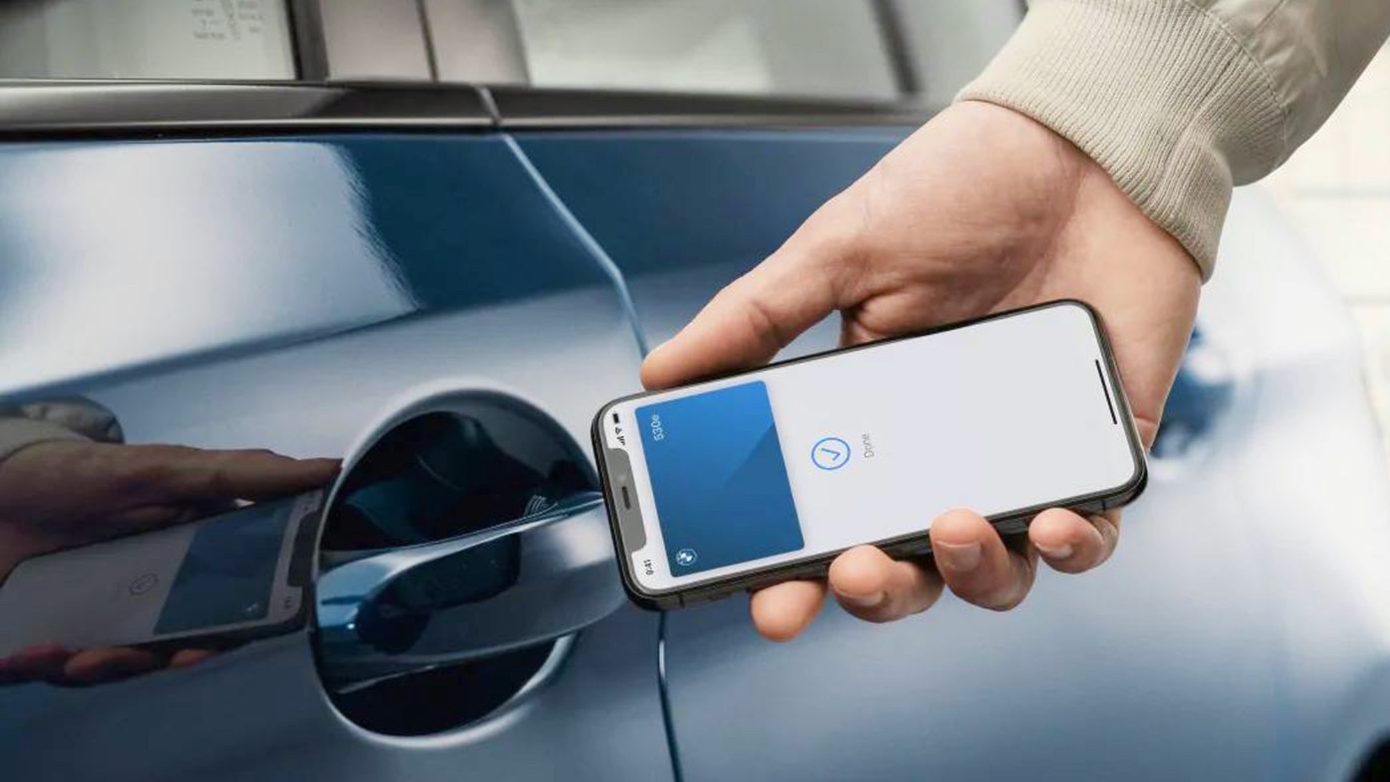 Clé de voiture numérique iPhone utilisée sur BMW