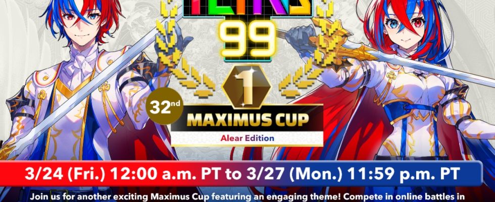 Tetris 99 32e Coupe Maximus avec le thème Fire Emblem Engage
