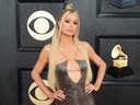 Paris Hilton à la 65e cérémonie des Grammy Awards à Los Angeles, le 5 février 2023.