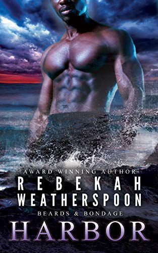 La couverture de Harbour, mettant en vedette un homme noir maigre et bien musclé se levant de la vague orageuse des vagues.