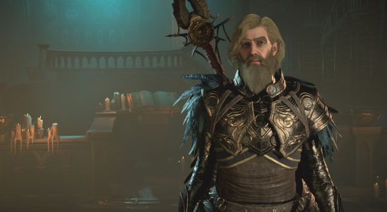Diablo 4 character creation showing a sorcerer with bad hair
