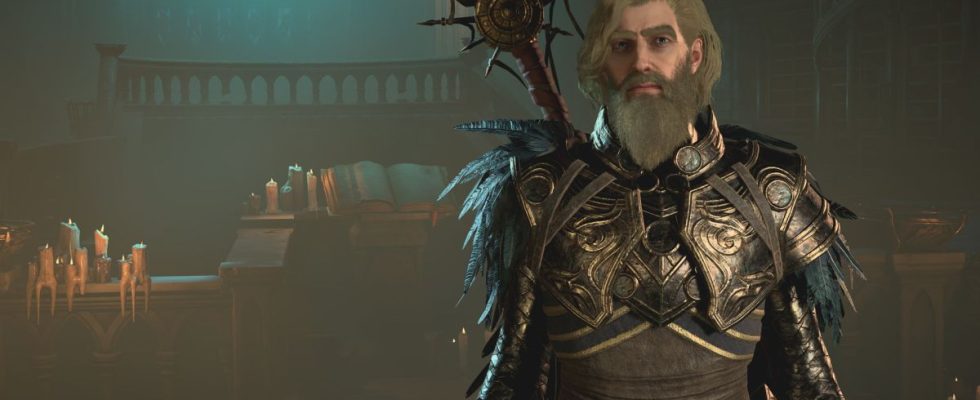 Diablo 4 character creation showing a sorcerer with bad hair