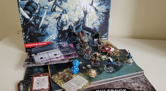 Box, tokens, and miniatures for Dungeons & Dragons: Onslaught