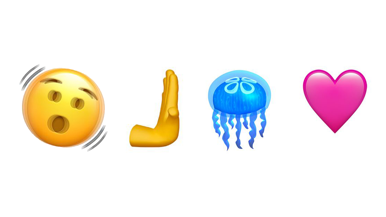 Quatre emojis d'iOS 16.4