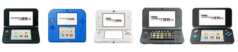 La famille de consoles Nintendo 3DS