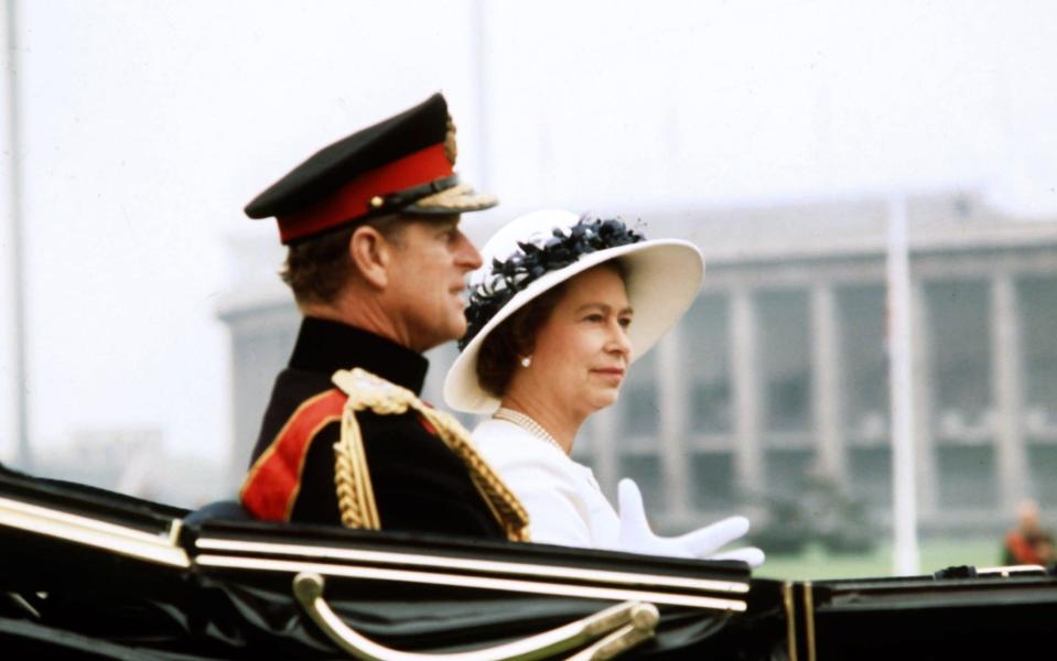 Feu la reine et feu le duc d'Édimbourg lors de leur visite en Allemagne en 1978 - DPA Photo Alliance Archive/Alamy