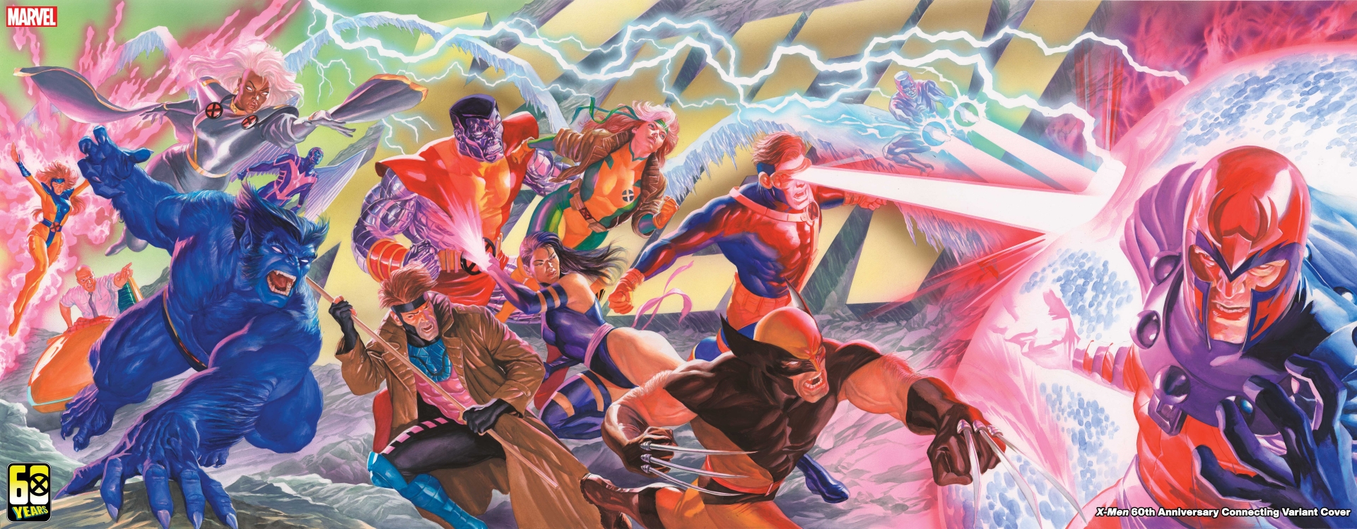 Uncanny Avengers # 1 Alex Ross connectant des couvertures de variantes