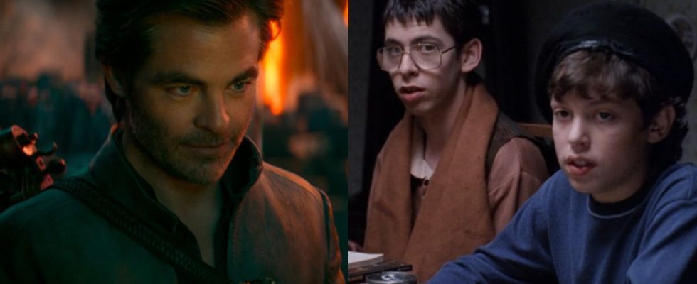 Chris Pine in Dungeons and Dragons, and Bill and Sam in Freaks and Geeks