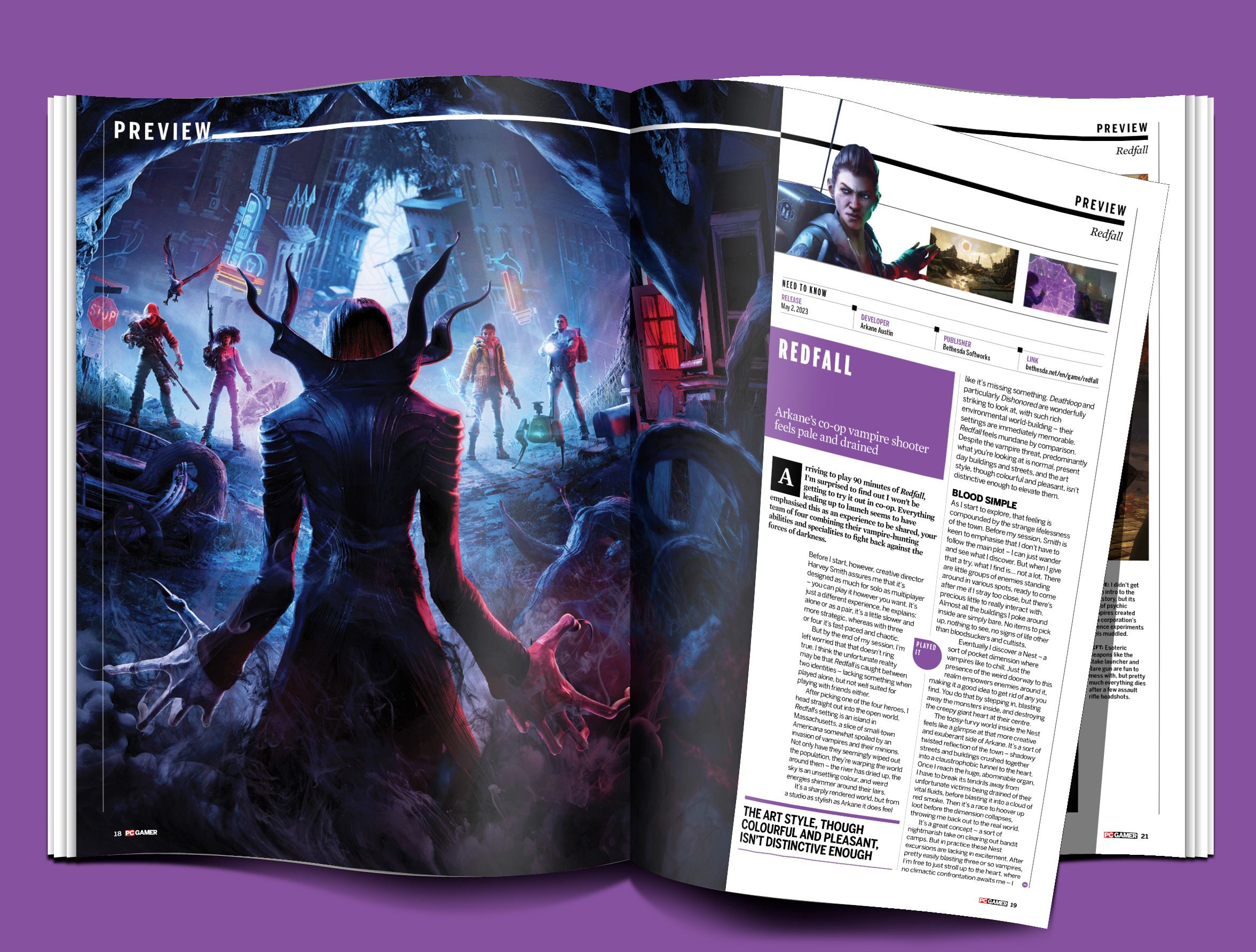 Aperçu de Redfall de PC Gamer Magazine