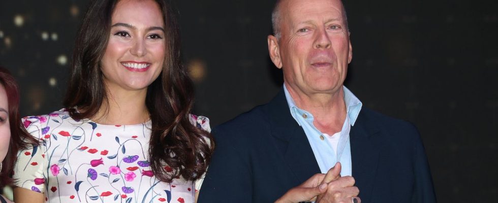 Bruce Willis and Emma Heming in chila in 2019