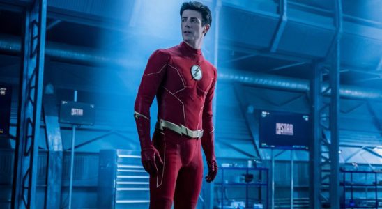 Grant Gustin as costumed Barry Allen in The Flash Season 9