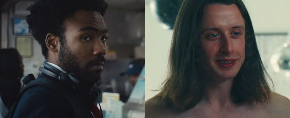 From right to left: Donald Glover in Atlanta and Rory Culkin in Swarm