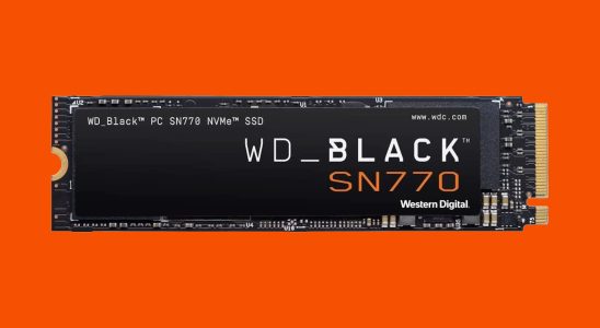 Le SSD WD Black SN770 1 To vaut mieux que la moitié du prix sur Amazon