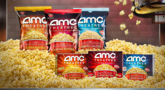 Les cinémas AMC lancent une nouvelle gamme de pop-corn et aideront sûrement à réduire sa dette de 5 milliards de dollars