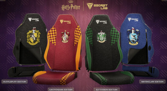 Modifiez votre maison de Poudlard avec les skins de chaise Harry Potter Secretlab