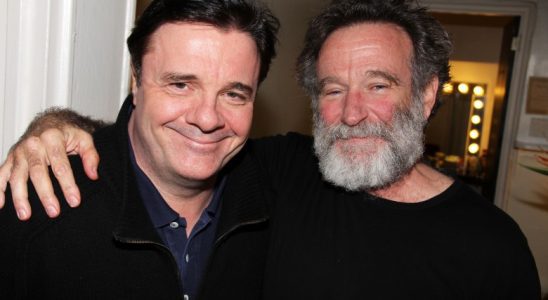 Nathan Lane and Robin Williams in 2011