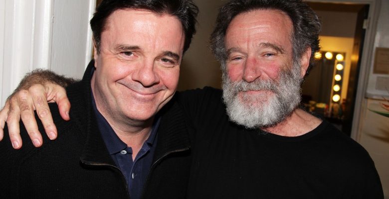 Nathan Lane and Robin Williams in 2011