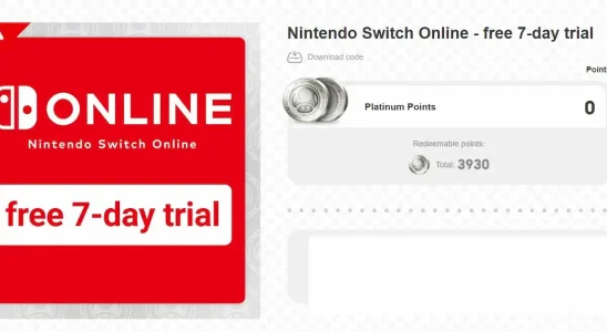 Nintendo of Europe propose un autre essai gratuit d'une semaine pour Switch Online