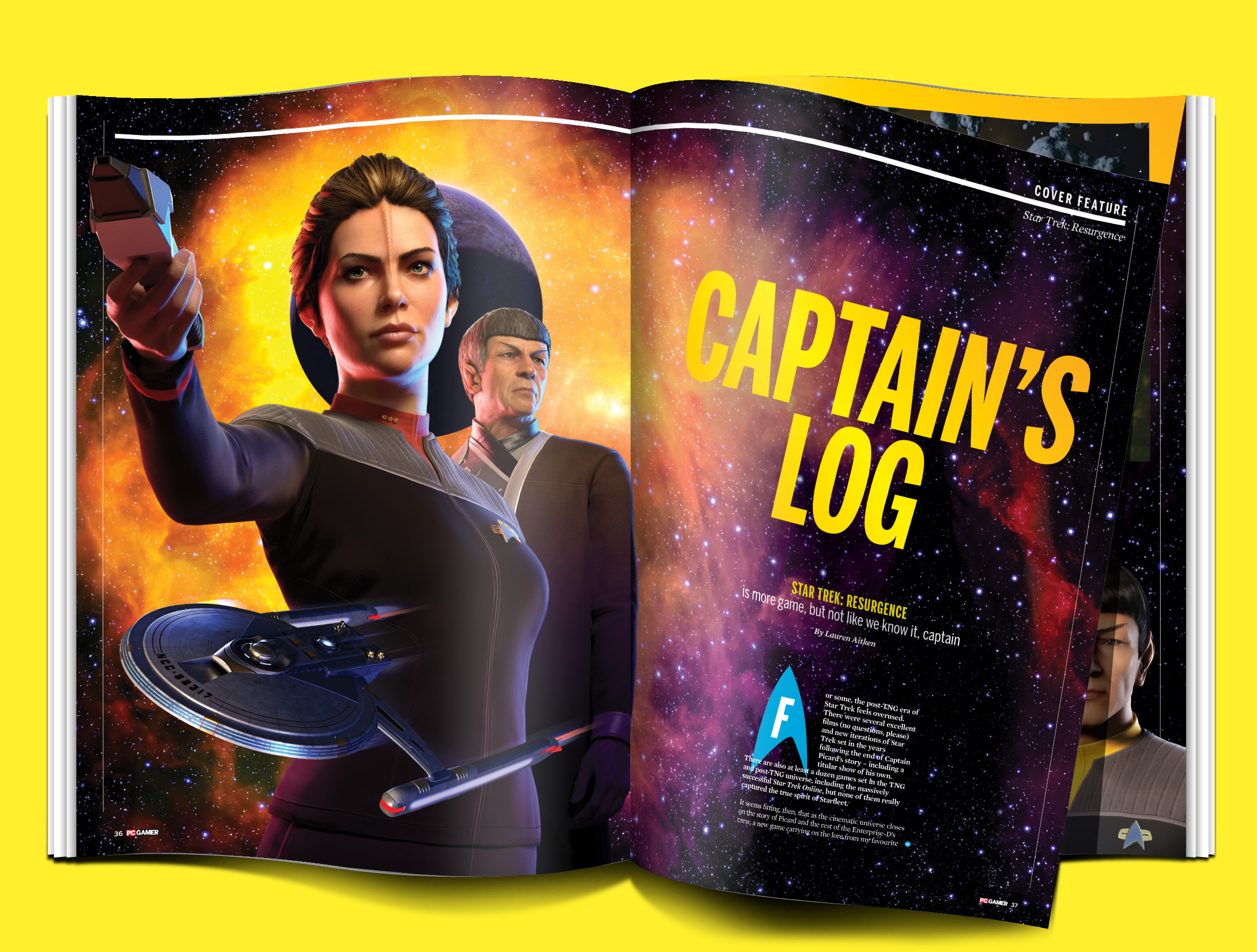 PC Gamer Magazine Résurgence de Star Trek
