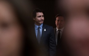 Le premier ministre Justin Trudeau arrive avant que la Commission sur les pertes massives ne remette son rapport final sur les fusillades de masse d'avril 2020, lorsqu'un homme armé qui, à un moment donné, s'est fait passer pour un policier, a provoqué la pire fusillade de masse du pays au cours d'un saccage de 12 heures, à Truro, en Nouvelle-Écosse , Canada, le 30 mai 2023.