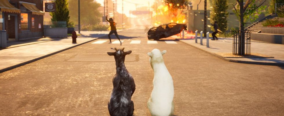 Goat Simulator 3 et Catan échangent leur bétail signature