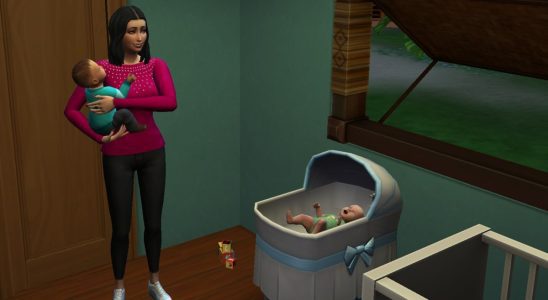 The Sims 4 100 infants challenge mother and children