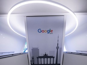 Le hall d'entrée du bureau de Google à Berlin.