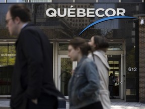 Siège social de Québecor à Montréal.