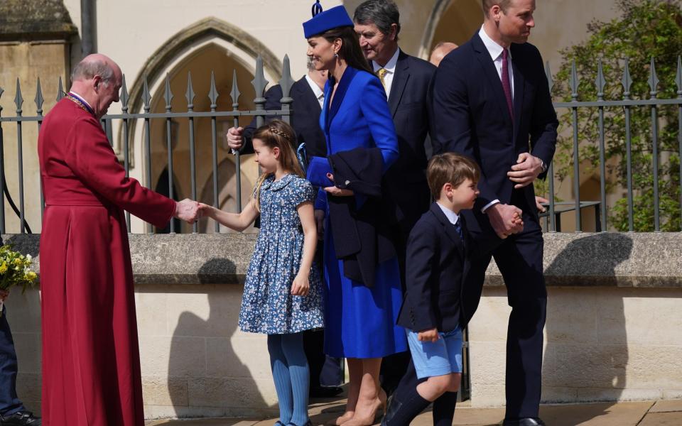 Famille royale devant l'église - Yui Mok/Getty Images