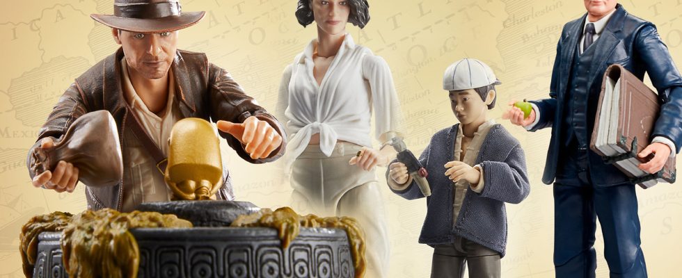 Nouveaux jouets Indiana Jones Attrapez l'idole, visitez le temple maudit et cherchez le cadran du destin