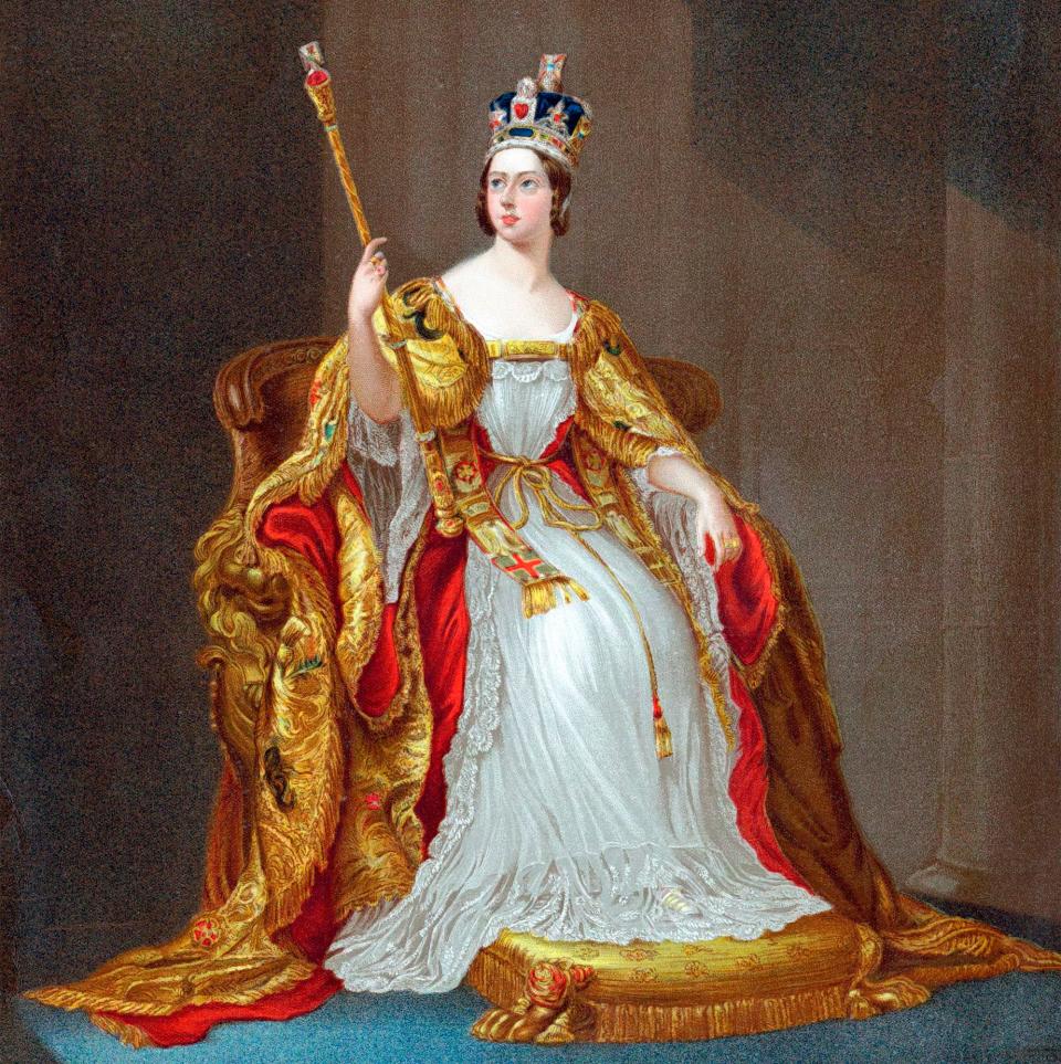 L'anneau a ensuite été inscrit "Queen Victoria"s Coronation Ring 1838"  -Hulton 