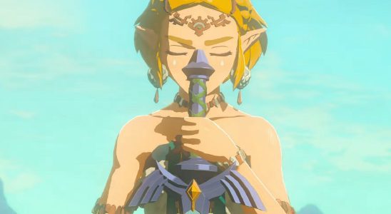tears of the kingdom zelda with the master sword