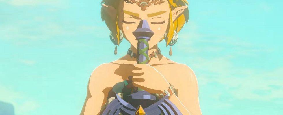 tears of the kingdom zelda with the master sword
