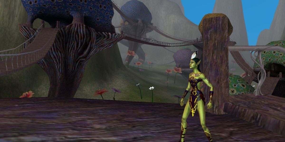 Un personnage de joueur explorant le monde dans le jeu Everquest