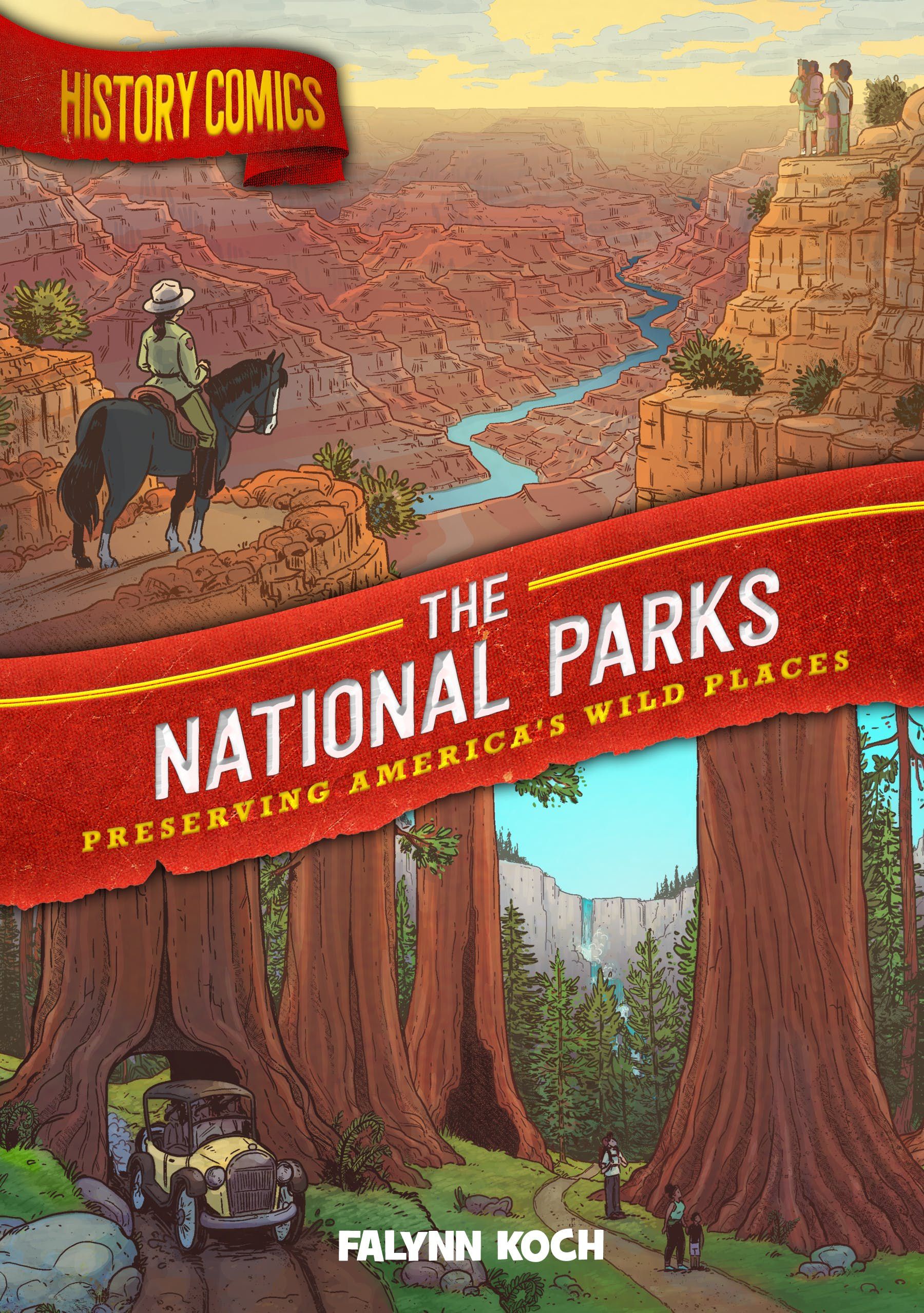 Histoire de la bande dessinée : couverture des parcs nationaux
