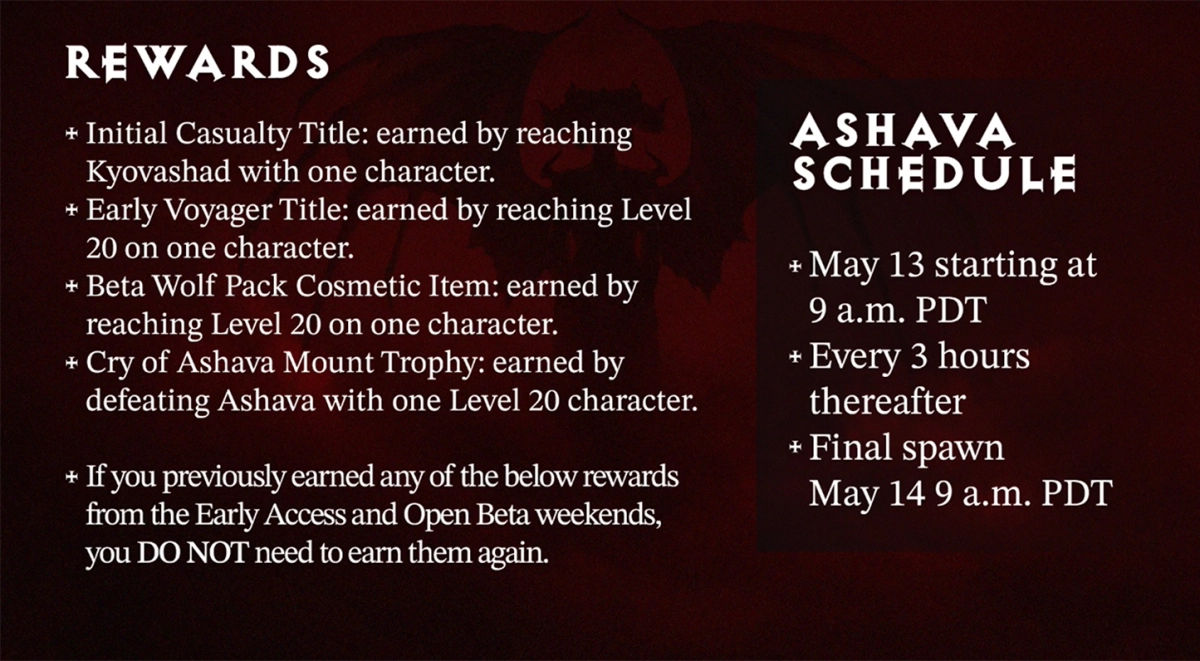Vaincre Ashava pour un trophée de monture Cry of Ashava pendant le week-end Diablo 4 Server Slam récompenses de cheval récompenses bonus