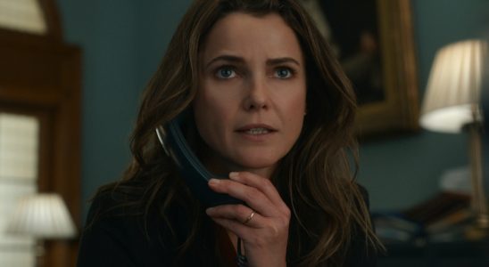The Diplomat. Keri Russell as Kate Wyler in episode 104 of The Diplomat. Cr. Courtesy of Netflix © 2023