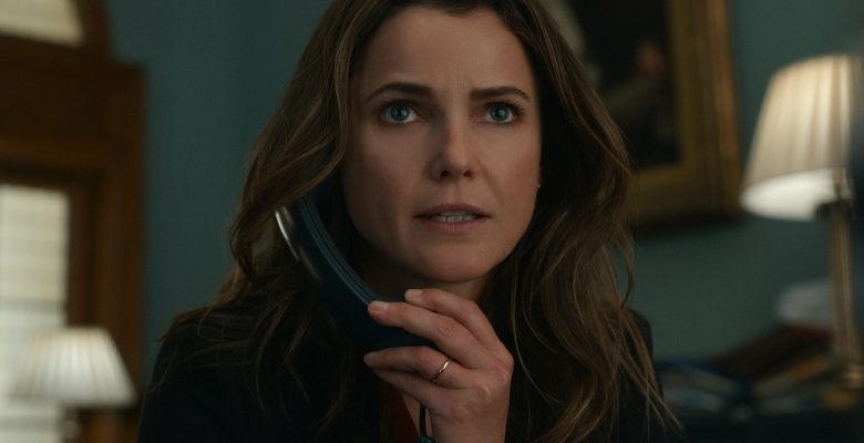 The Diplomat. Keri Russell as Kate Wyler in episode 104 of The Diplomat. Cr. Courtesy of Netflix © 2023