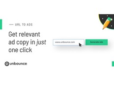 Unbounce lance un nouvel outil marketing basé sur l'IA permettant la génération de copie publicitaire en un seul clic à partir d'une URL
