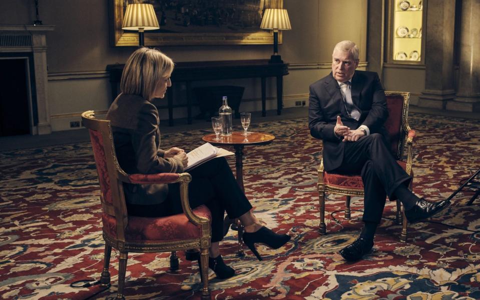 Le duc d'York parle de ses liens avec Jeffrey Epstein dans une interview avec Emily Maitlis de BBC Newsnight – PA