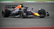 23 octobre 2022 ;  Austin, Texas, États-Unis ;  Le pilote Red Bull Racing Limited Max Verstappen (1) de l'équipe des Pays-Bas lors de la course du Grand Prix de F1 des États-Unis sur le circuit des Amériques. 