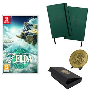 The Legend of Zelda : Tears of the Kingdom + Carnet + Lot de médailles de collection