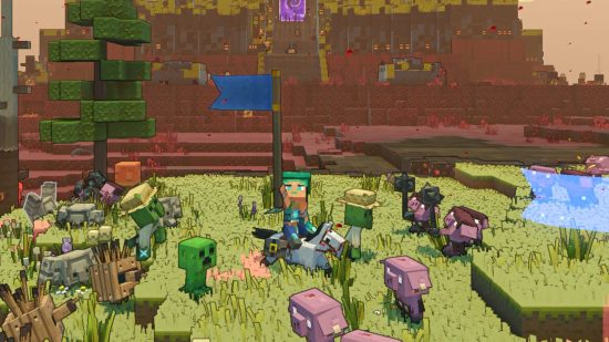 Aperçu du gameplay de Minecraft Legends - le prochain classique coopératif du Game Pass