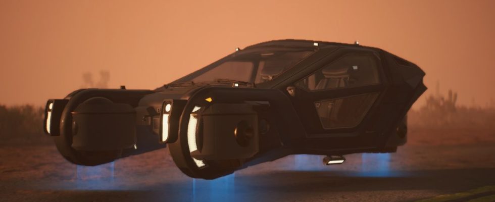 Cette voiture volante de Blade Runner se sent comme à la maison modifiée dans Cyberpunk 2077