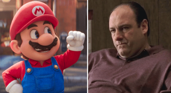 "The Super Mario Bros. Movie," James Gandolfini as Tony Soprano in "The Sopranos"