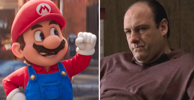 "The Super Mario Bros. Movie," James Gandolfini as Tony Soprano in "The Sopranos"